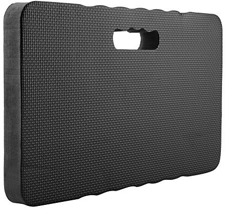 Delaman Agenouilloir - Pads de Genou de Mousse de EVA avec des poignées, Tapis de Genou, Coussin de Genou pour pour Le Travail, jardiniers (Couleur : Black)