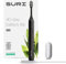 SURI Electric Toothbrush - Award-Winning Sustainable Electric Toothbrushes Adults, Slim Sonic Toothbrush & Accessories, 40+ Day Battery, Travel Toothbrush. Certified B Corp, Black