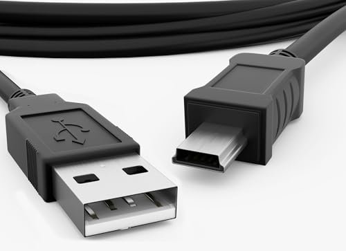 Cavo adattatore nero USB 2.0 maschio a maschio Mini B - 1M, connettore 5 pin per GoPro 4, controller PS3