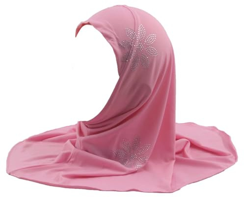 Modest Beauty Girls Muslim Hijab Scarf Shawls Islamic Arab Hijabs Headscarves Rhinestone Flowers