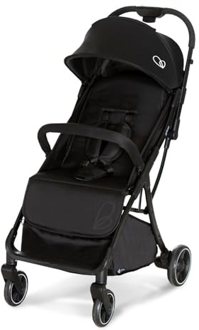 Asalvo Silla de Paseo Ligera HITO. Silla de Paseo Segura y Confortable. Carrito Bebe con Capota con Ventana y Freno Trasero. Silla Bebe con Chasis de Acero. Maximo 22 kg. Color Negro