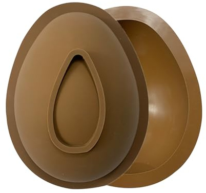 Moldes de silicona para huevos de Pascua grandes de chocolate, molde de silicona, utilizado para hacer formas de conejito de chocolate, moldes de huevos de Pascua de chocolate y pudin