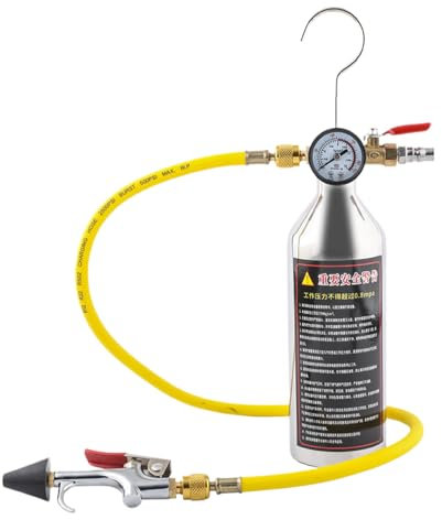 Kit Lavado Aire Acondicionado Automotriz Manguera Manómetro Alto