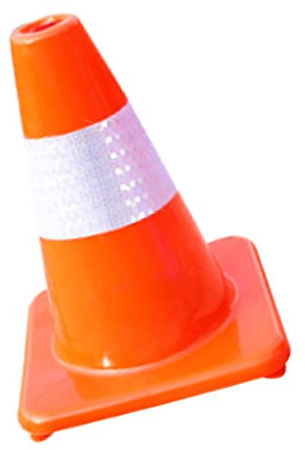 VILLFUL Cono Stradale in Plastica Di Sicurezza Per Parcheggio E Costruzione Striscia Riflettente Lavabile E Riutilizzabile