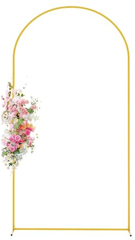 Arch Fackdrop Stand - Metallballong Skärmram för bröllopsdekoration | Välvd dörrkarmsstativ för blomljusceremoni | Bärbar bakgrundsinställning