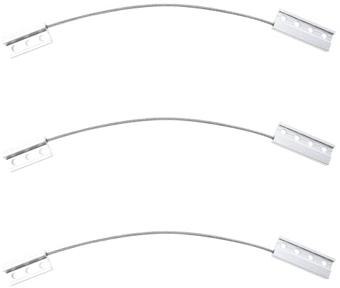 IWOWHERO 3 Pièces Kit de Sécurité Anti-chute pour Fenêtre Acier Inoxydable Câble Résistant pour Protection Installation Facile et Structure Stable