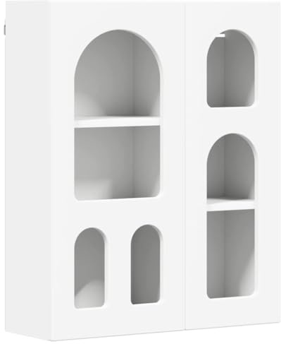 vidaXL Armadio pensile Bianco 59 x 20 x 71.5 cm Legno Multistrato, Bagno, Rettangolare, Moderno, Durevole, Materiali di Alta qualità, Design Efficiente, Manutenzione Facile, Stile Innovativo