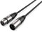 Audibax Silver Cable XLR Macho a XLR Hembra 30cm Negro