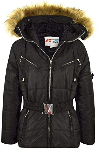 A2Z 4 Kids Girls - Jacket Belted 582 Black 11-12