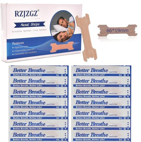 RZJZGZ Large Better Breathe Nasal Strips to Reduce Snoring Works Instantly to Improve Sleep, Relieve Nasal Congestion Due to Colds & Allergies (310 Pack)