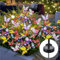 Luces Solares de Mariposas Que se Mecen con el Viento,Paquete de 2 Luces Decorativas de Jardín Impermeables,Diseño de Mariposas Que Cambian de Color, Luces LED Solares para Patio,Jardín y Sendero