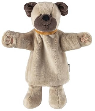 Sterntaler Handpuppe Hund - weiches Kinder Spielzeug zum Puppentheater, Erzählen, Kuscheln & Sprachförderung – perfekter Spielkamerad & Geschenkidee, hellbraun