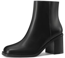 QUEEN HELENA Tronchetti Casual Eleganti Stivaletti con Tacco Donna WS31605 (Nero, Sistema Taglie Calzature EU, Adulto, Donna, Numero, Media, 38)
