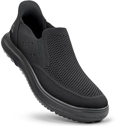 ODCKOI Chaussures Homme sans Lacets Slip-on - Baskets Confortable à Enfiler Facilement - Chaussures Sport Loisirs Décontractées pour Homme