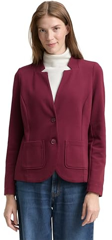 TOM TAILOR Mujer 1038703 Blazer, 16427-Bordeaux Red, XXXL, 16427 - Burdeos Red, 3XL