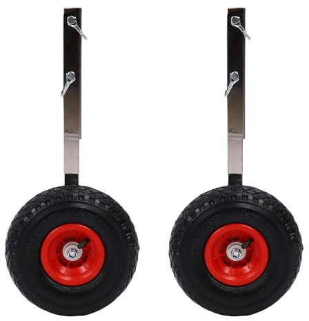 Generic Inflatable Boats Wheels, Dolly 2 Pins of Quick Liberation Pins for Dinghy Canoa Sailboat