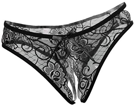 Sharplace Femme Lingerie, Sexy G-String en Dentelle Florale Strings Tangas Femme Culotte sous-vêtement