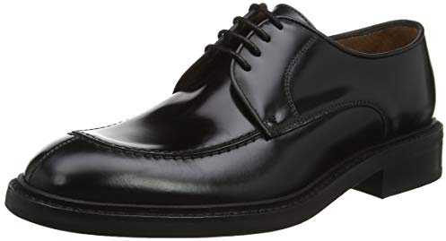 Lottusse L6711 Zapatos de Cordones Derby, Hombre, Negro (Jocker P. Negro Jocker P. Negro), 41 EU (7.5 UK)