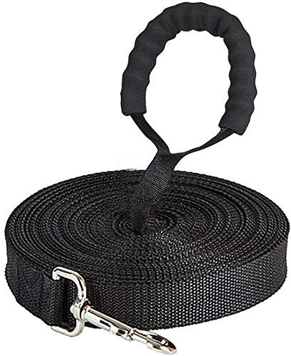 Schleppleine 5m für große & kleine Hunde - Robustes Nylon Training Hundeleine mit Griff - Langlebig, Wasserdicht, Reißfest
