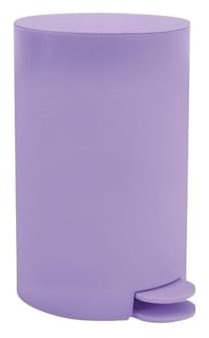 MSV OSAKI Treteimer für Badezimmer, 3 l, Lavendel, matt, Lavande Mat, 3 litres