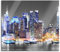 New York Skyline Herdabdeckplatte & Spritzschutz aus Echtglas | Für Herd-Kochfelder | 60x52 cm