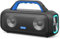 DOSS Extreme Boom S Bluetooth Lautsprecher mit 60W Mighty Sound, Deep Bass, 25H Spielzeit, Power Bank, LED-Licht, Stereo-Pairing, IPX6 wasserdicht Tragbar Musikbox für Camping, Strand, Garten - Blau