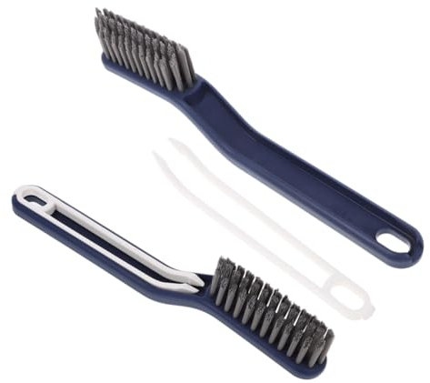 PLAFOPE 2 Sets Oven Cleaner Brush, Plastic Cleaning Brush with Sturdy Bristles, Tackles Stubborn Stains and Tough Grease, Kitchen and Bathroom Cleaning Tool