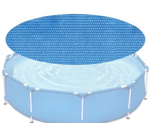 Solar Pool Cover 8FT, Round Swimming Pool Heater Cover for Aboves Ground Pools, Waterproof Paddling Pools Heater for Inflatable Pool, Dustproof Paddling Pool Covers Heated, for Outdoors
