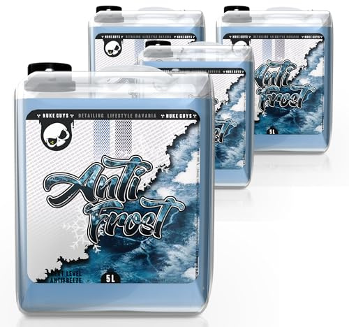 Nuke Guys Antifrost Scheibenfrostschutz 4 x 5l | 20l Auto Wischwasser mit Frostschutz bis -18 °C Gebrauchsfertig | Frostschutzmittel für saubere Scheiben im Winter | Scheibenwischwasser