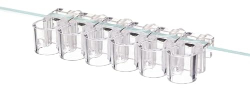 Växthållare akvarium - Set med 6 hydroponiska koppar | Transparent fäste vattenväxter, akvarieväxthållare akvarier och ekosystem, växtkopp av PC, klar.