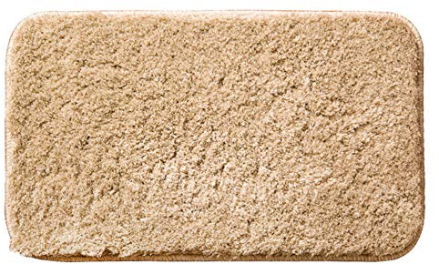 DMCE Nicht-Slip Wasserabsorber Weich Badematte,Shaggy Mikrofaser Maschinenwaschbare Badteppiche,Für Badezimmer Küche Wohnzimmer. Light Curry 50x60cm(20x24inch)