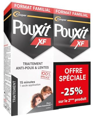 Pouxit XF Traitement Anti-Poux & Lentes Lot de 2 x 250 ml