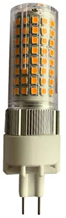 Lampadine LED G8.5, 12W Dimmerabile 120LED Perline 1200LM 2835SMD 3000-6000k LED Lampadina a mais AC 85-265V per illuminazione domestica di lampadari, angolo del fascio 360°,Cold white,1 Pack