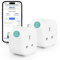 Meross Smart Plug with Energy Monitor,Wifi Plug Remote Control,Alexa Plug Wi-Fi Smart Socket Work with Echo Dot,Google Home,No Hub Required 13A (2-Pack)