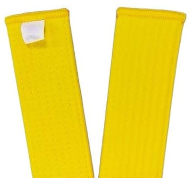 Pandiui23 Professionell Taekwondo Karate Judo dubbel wrap kampsport rand bälte sportbälte (1, gul, 2,6 m)