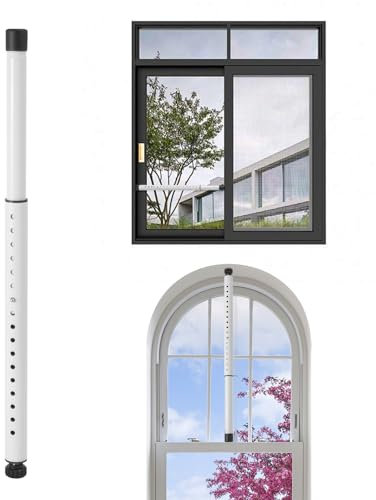 Barra di sicurezza per finestre, scorrevole per patio, anti ascensore, a prova di bambino, regolabile da 43 a 127 cm, barre di sicurezza per casa, appartamento e hotel