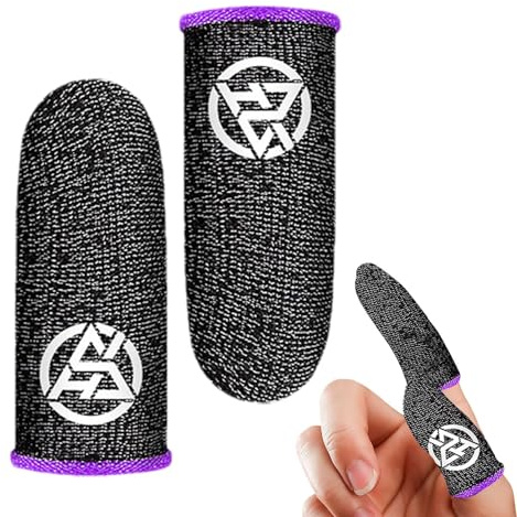 Finger Sleeve For Game, Finger Sleeves | Anti-Svett Andningsfingerskydd,Hög fingerfärdighet, tumskydd, tummuffar för mobilspel, nybörjare, män