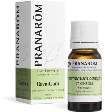 PRANAROM Ravintsara BIO – Aceite Esencial Quimiotipado HECT – Confort Respiratorio y Defensas Naturales – 100% Puro y Natural – 10 ml