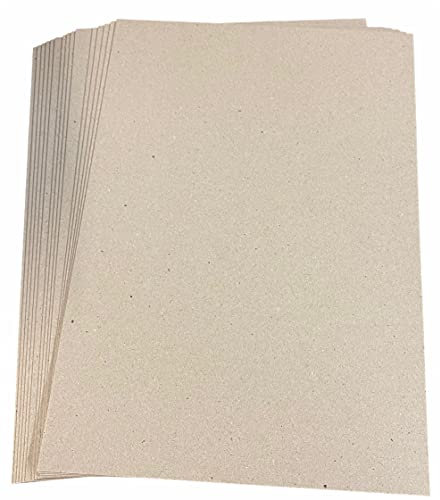 DJP A4 Greyboard Mount Board Backing Board Model Making Presentation Board Recycled Thick 1200 Micron Recycled Card, 10 Sheets