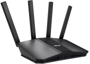 ASUS RT-BE59 AiMesh Intelligent WLAN-router 7 (802.11be) med dubbla band, 5 000 Mbit/s, 2,5 G WAN/LAN, 3 SSID för IoT-enheter, barnsäkring och VPN, avancerad nätverkssäkerhet