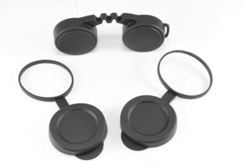 10x42 Rubber Lens Caps for Binoculars + Rainguard,Objective Optics Protection Covers