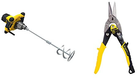 Stanley FATMAX Malaxeur 1600W à Vitesse Variable Double Poignée Avec Revêtement Grip Livré avec une Hélice M14 Diamètre 140Mm Gamme FATMAX Robuste et Ergonomique FME190-QS & Stanley