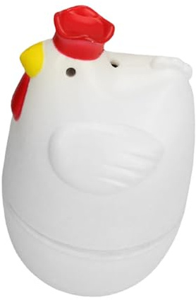 3 Stück Mikrowellen-eierkocher Huhn - 6,8 X 7 X 11,5 Cm Mikrowellen Eierkocher Für 1 Ei, Mikrowellen-Einzeleier-Pochierer, Eierkocher Für Die Mikrowelle, Kapazität Für Ein Einzelnes Ei,