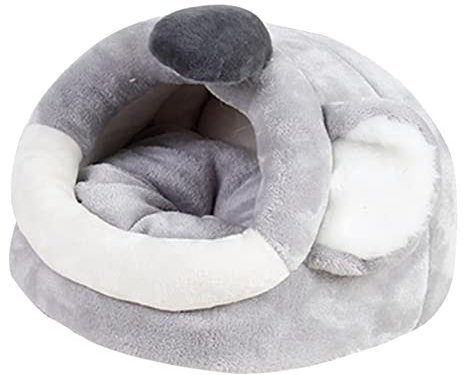 TOBBOMEY Kleines Haustiernest Cartoon Hamsterbett Haus Igel Winternest Haustierhaus Schlafplatz Warmhalten Schlafen