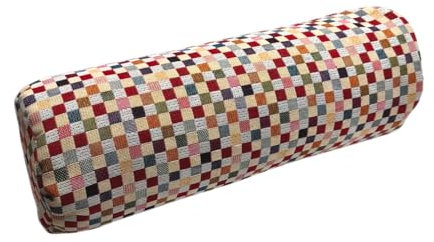 savasanas - Zylindrische Mini-Yoga-Bolster 40x14 kleine Quadrate - Ideal zur Unterstützung von Halswirbelsäulen, Schultern oder als Sitz während der Yogapraxis - mit Bio-Dinkelschalen