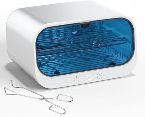 Sterilisateur materiel onglerie - 12l - Stérilisateur onglerie professionnel - Double couche de sterilisateur uv avec écran tactile pour manucure, studio de tatouage, Salon de beauté