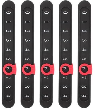 Abaodam Table Football Score Counter 5 piece Mini Score Keeper for Foosball Billiards Keeper and Tennis Tracking Portable Desktop Game Scoreboard for Home Office Events