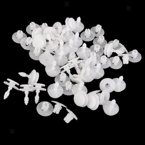 URPIZY 6505539-AA Lot de 30 agrafes de revêtement de porte en nylon blanc pour Jeep Grand Cherokee avant gauche, trou de montage Ø 7 mm, avec fermeture rapide