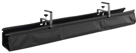 SIXRUN Plateau de Gestion des Câbles sous Bureau, Organisateur de Câbles Extensible de 48 Pouces, Tissu Oxford avec Cadre en Alliage pour Bureau à Domicile