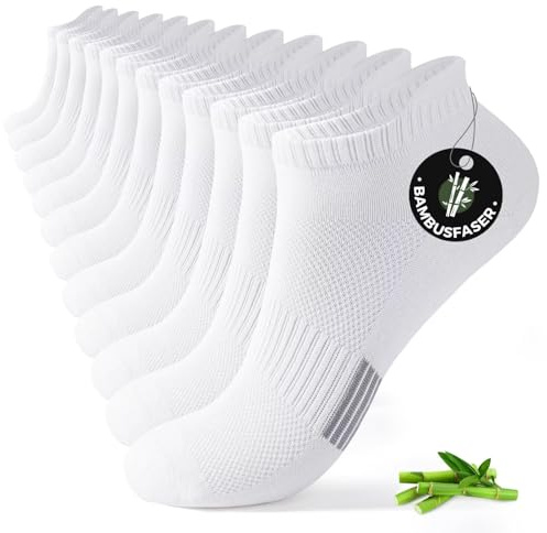 FALARY Bambu strumpor 6/12 par, andas, luktfria, en storlek 35–50